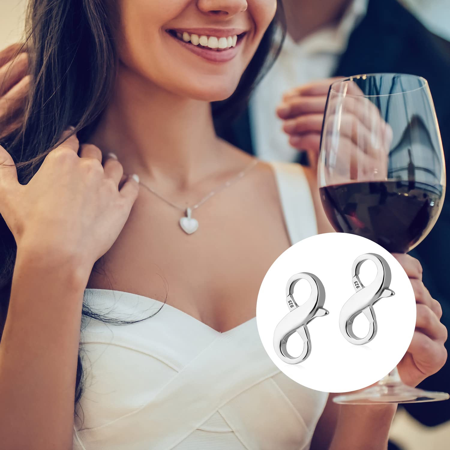 20 stuks kettingverlengingen, dubbele opening, kettingsluiting, dubbele karabijnsluiting, armbandverbinder, verlenger, karabijnhaak voor doe-het-zelf sieraden, armbanden, halskettingen, kettingen 20 stuks kettingverlengingen, dubbele opening, kettingsluiting, dubbele karabijnsluiting, armbandverbinder, verlenger, karabijnhaak voor doe-het-zelf sieraden, armbanden, halskettingen, kettingen