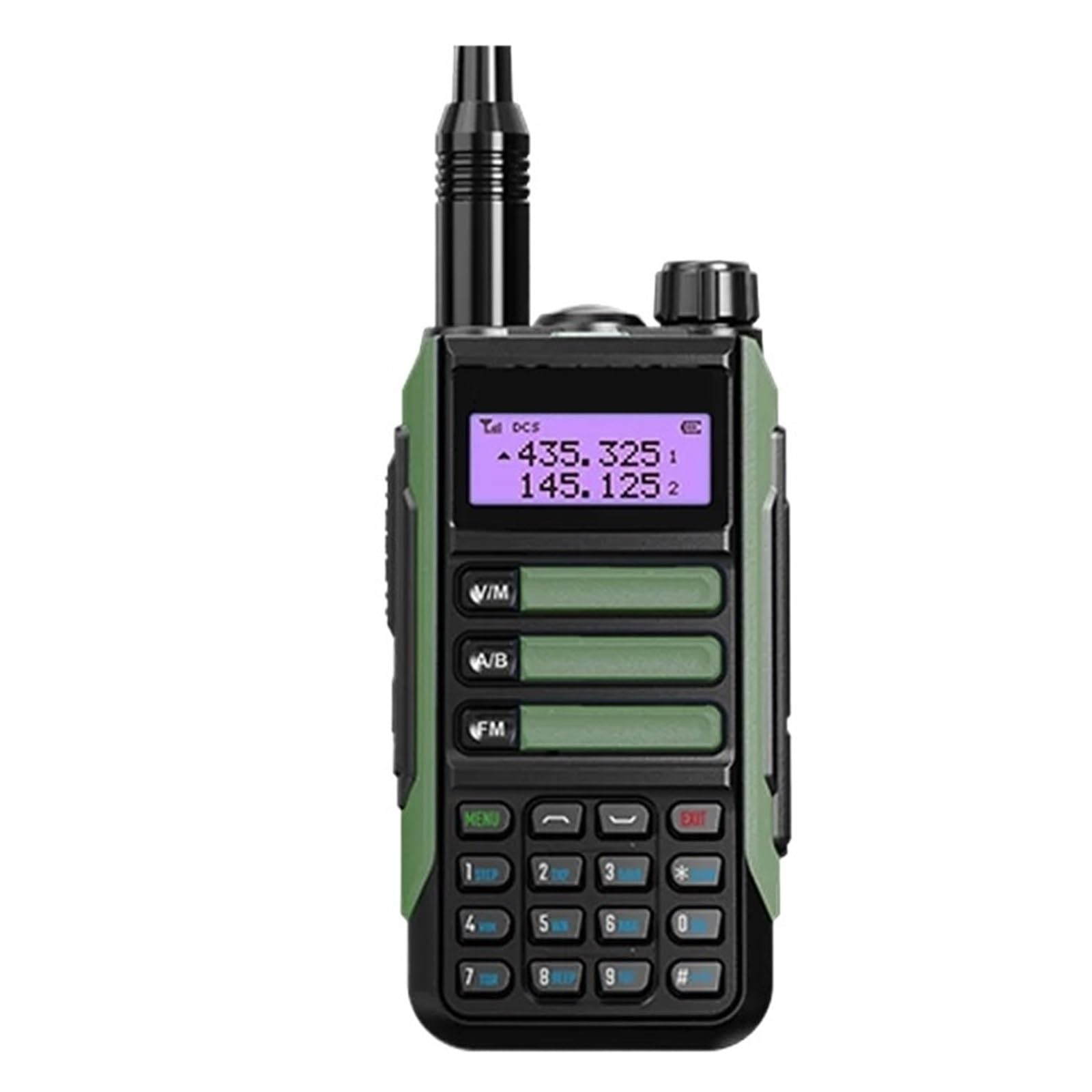 UV-16 Plus 10W Walkie Talkies VHF UHF Radio Bidireccional De Doble Banda Cargador USB Impermeable Radioaficionado De Doble Banda De Largo Alcance Sonido Claro(Add Cable Antenna)