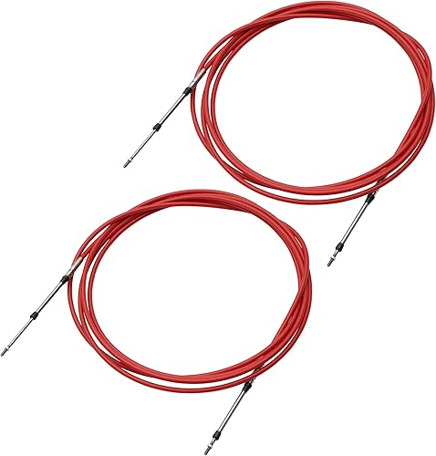 Miniatura 9 de uxcell Cable de caja de control remoto de cambio de acelerador marino de 11 pies 11.2 ft de 134 pulgadas para motor fuera de borda Sistema