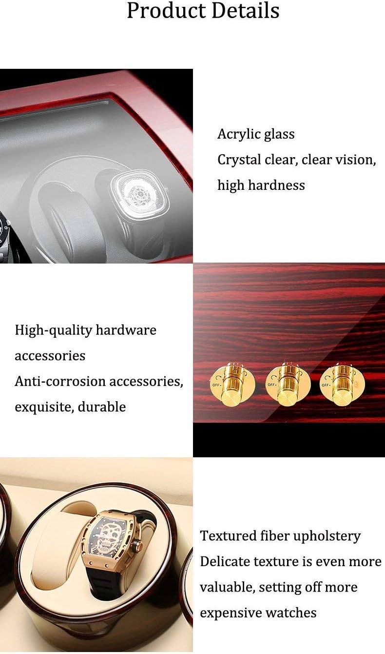 Watch Winders, Wood Watch Winder Display Box Storages,Watch Winder Box for Men,Women's Jewelry Box/Watch Box Watch Winder Display Watch Box Watch StorageG,A-A,A-A