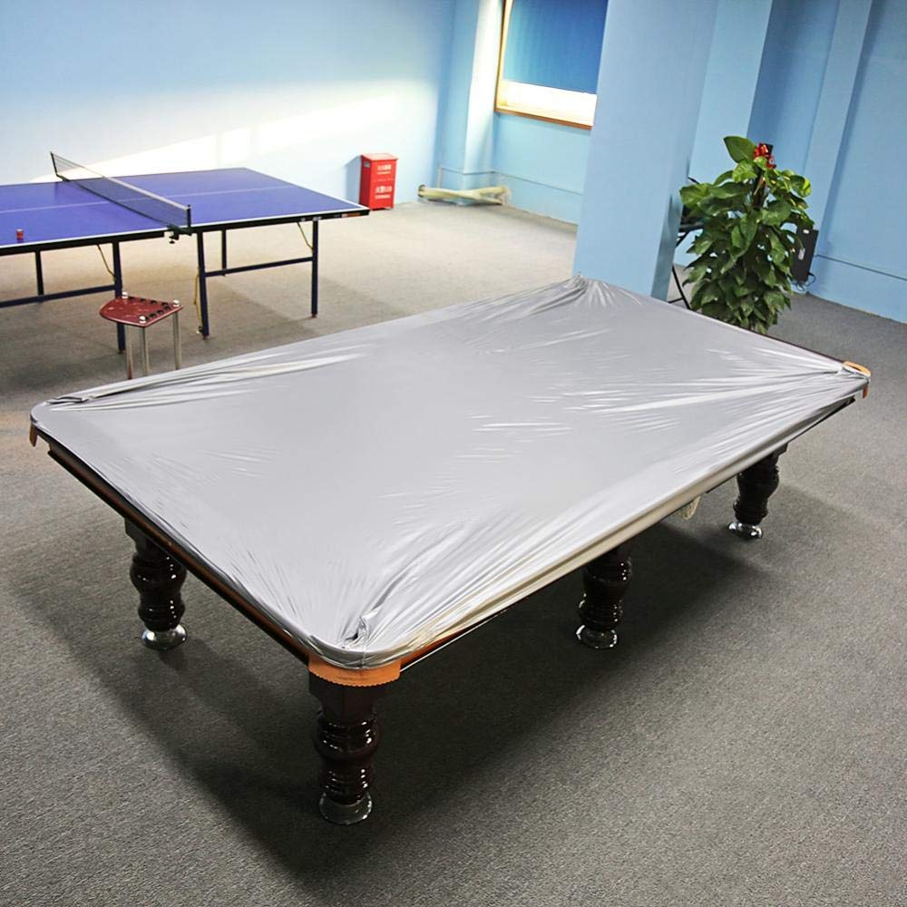 Greensen Copertura per Tavolo da Biliardo, Coperture per Stoffa per Tavolo da Biliardo, Antipolvere, Impermeabile, per Tavolo da Biliardo, Copertura per Biliardo in Tessuto in PVC 260 x 170 cm