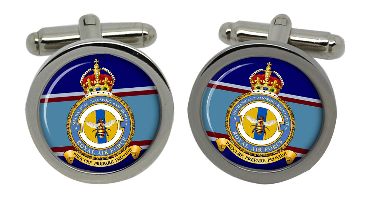 Gift Shop9 Mechanical Transport Base Depot, RAF Cufflinks in Box