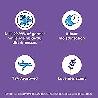 Vista 4 de Wet Ones Toallitas de manos antibacterianas, toallitas de lavanda Toallitas antibacterianas, toallitas hidratantes 40