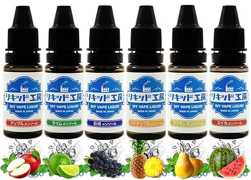 プルプラ 国産 電子タバコ リキッド リキッド工房 人気フレーバー お試しセット 10ml×6本