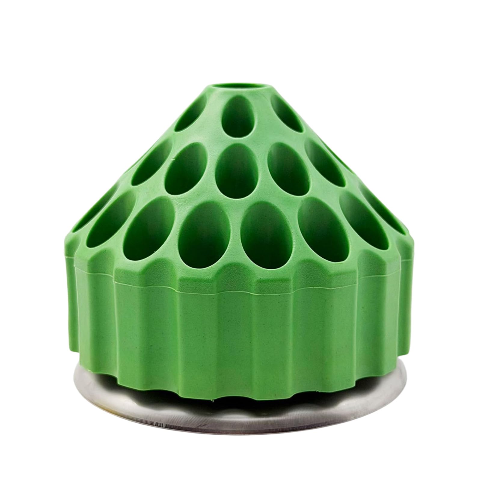 Xjdzineq Green Rotating Bur Holder Drill Bit Storage Box Organizers With Antislip Base Space Efficient Workshop Tool Rotating Bur Holder