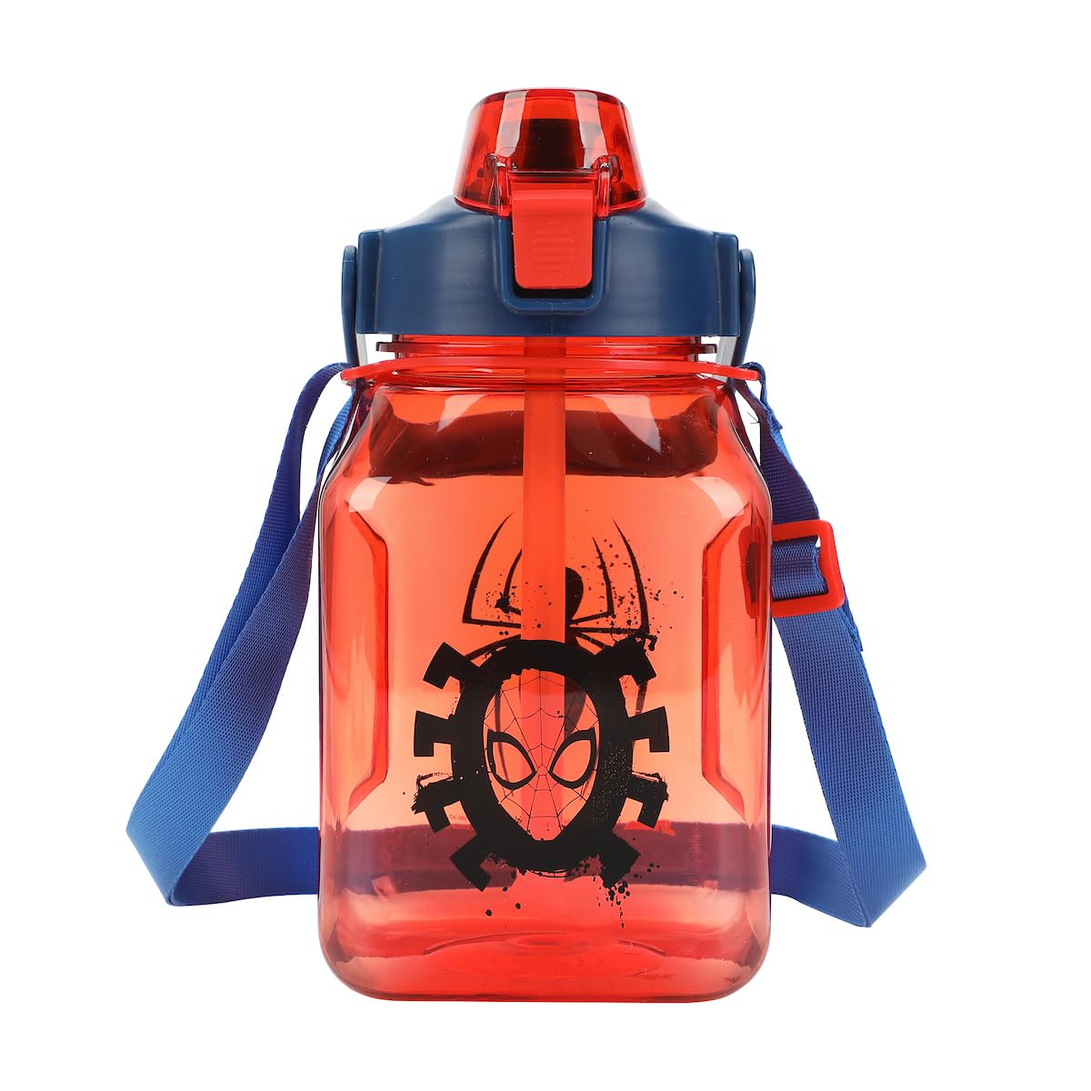 Bouteille d'eau Spider-Man 1,4 l sangle intégrée pour éviter les pannes d'eau