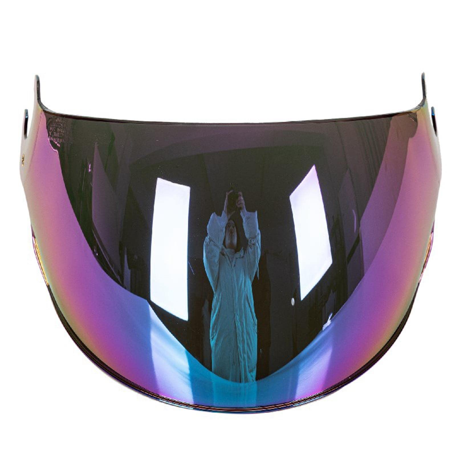 Baoblaze Visiera per Casco Lente per Parabrezza Apribile AntiGraffio Adatto Solo per Il Modello Ls2 Of562, Proteggere Gli Occhi E Il Viso Luce, Vento, Sabbia - Colorato
