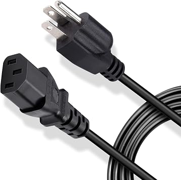 3 Prong Amplifier Power Cord Charger for ION Pathfinder 4 3 2, ION Block Rocker iPA76C iPA76S IPA23 iPA76A Block Party Speaker, Pathfinder 280 320,Bose S1 Pro Bluetooth Speaker Power Cable Replacement