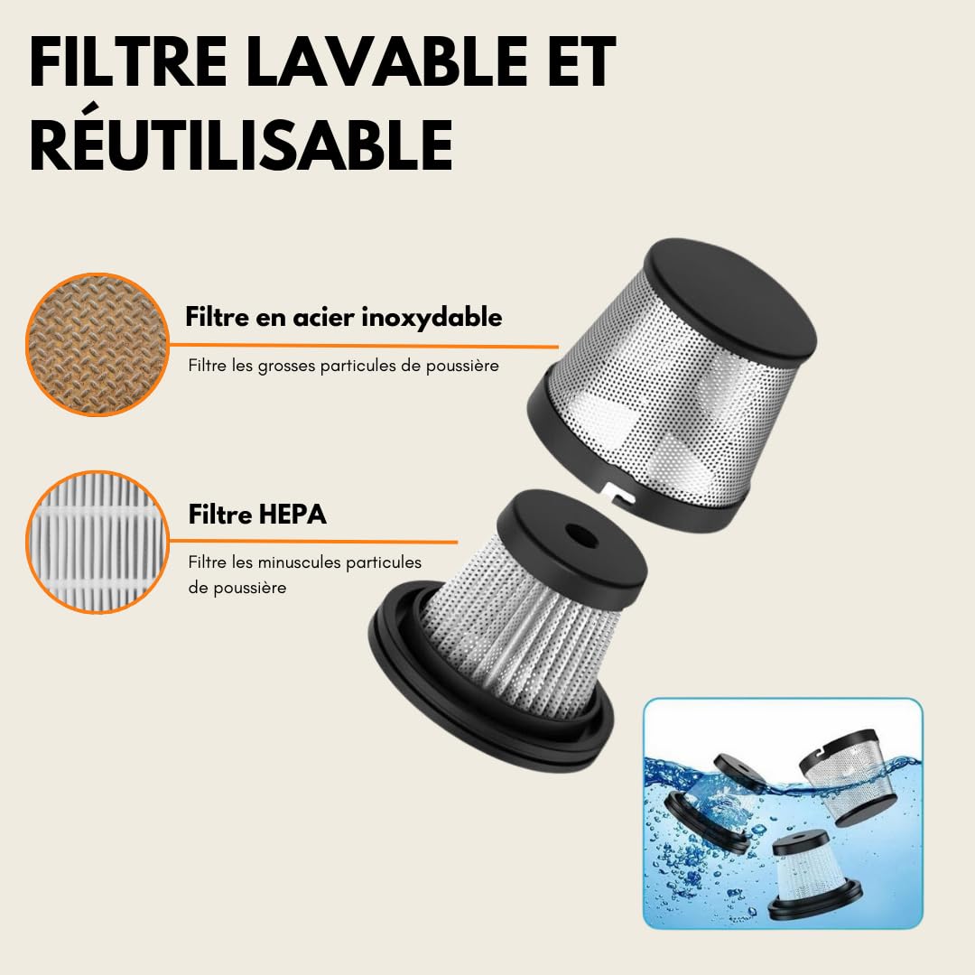 TINALO Aspirateur de Table sans Fil 17000PA 4 en 1- Aspirateur Voiture Puissant et Aspirateur à Main Rechargeable | Mini Aspirateur Portable pour Maison, Bureau, Cuisine, Souffleur PC et Voiture