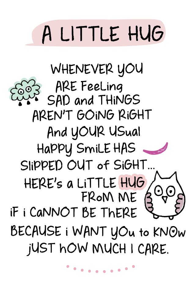 INSPIRED WORDS KEEPSAKES - A LITTLE HUG
