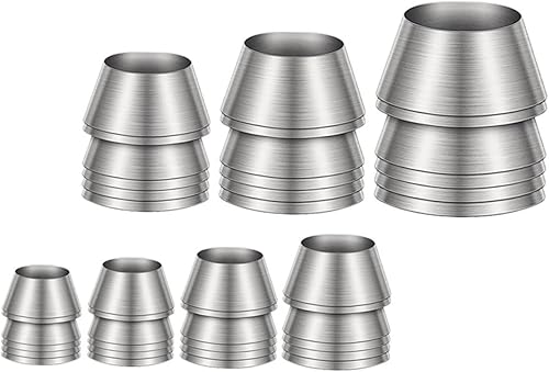 DOITOOL 7 Uds. Herramientas de uñas de metal expandido, accesorios de uñas de mango de madera, cuñas cuñas para cuñas cónicas para hierro, cuña de