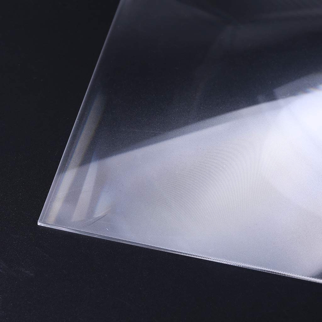Lentille de Fresnel carrée 300X300MM PMMA lentille de Concentration lentilles de loupe Font des Outils de feu lentille d'expérimentation Scientifique