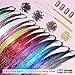 AIFIHIYI 24 Colors Hair Tinsel Kit, 48 Inch 8600 Strands Glitter Tinsel Hair Extensions Heat Resistant Sparkling Colored Hair Tensile Kit, Fairy Hair Accessories for Women Party Festival (24 Colors)