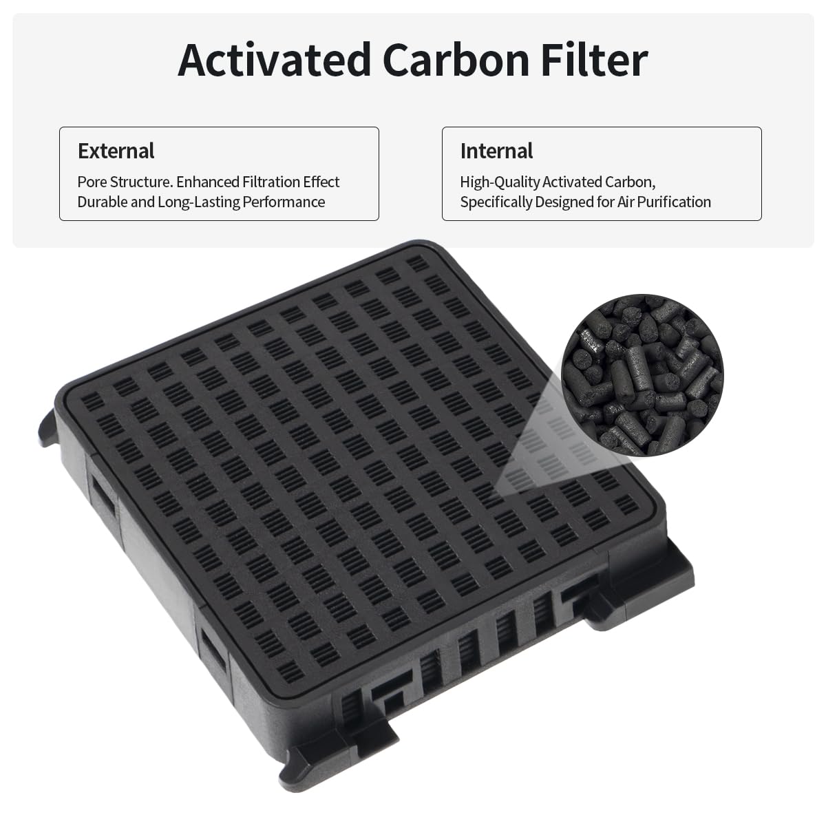 4 filtros de carbón activado para frigorífico Liebherr Fresh Air – Reemplazan 7440021-00 [9096989, 988246001, 988246000, 9882429] - Negro