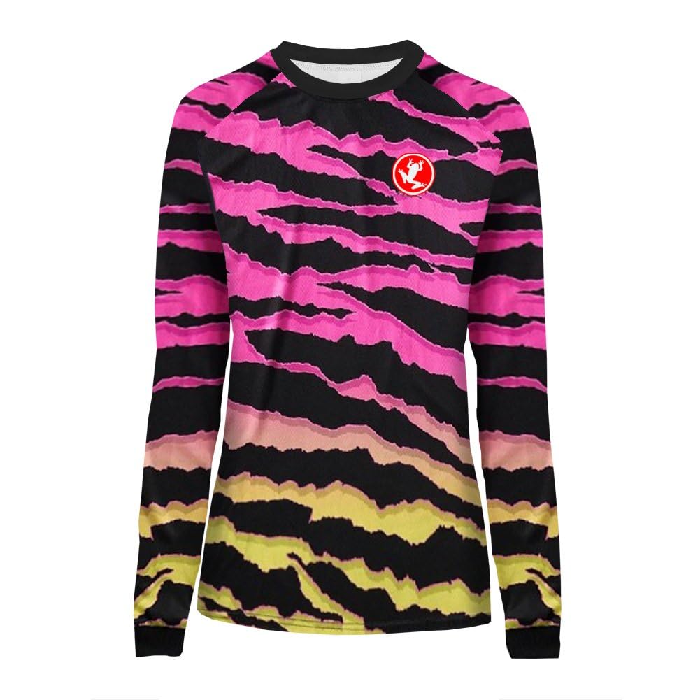 UGLY FROG MTB Jersey Damen Langarm Downhill Trikot Radtrikot Mountainbike Freeride BMX Fahrradtrikot Motocross Offroad Bekleidung 210LINSJ2601LONGnv