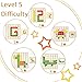 120 Pieces of Elderly Wooden Matching Puzzle Games, Classic Geometric Shape Toys for Kindergarten Education of Adult Dementia Patients, Suitable for Children Aged 4-8, Shape Puzzle Memory Games