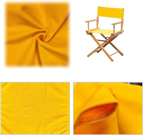 Miniatura 10 de Funda de asiento de tela de lona de repuesto para silla de director, kit de funda plegable para silla de director, color negro, 21.2 pulgadas de