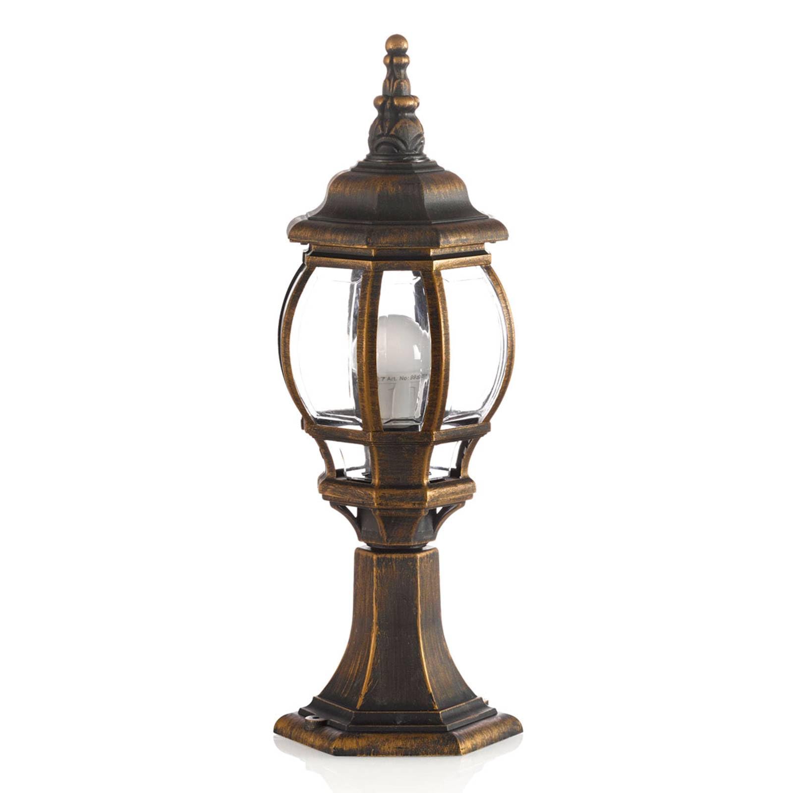 Lindby Brushed Gold Outdoor Lights Nadesha Dimmable (Antique, Vintage) In Gold (1 Light Source E27) From Pillar Garden Path Bollard Lamp
