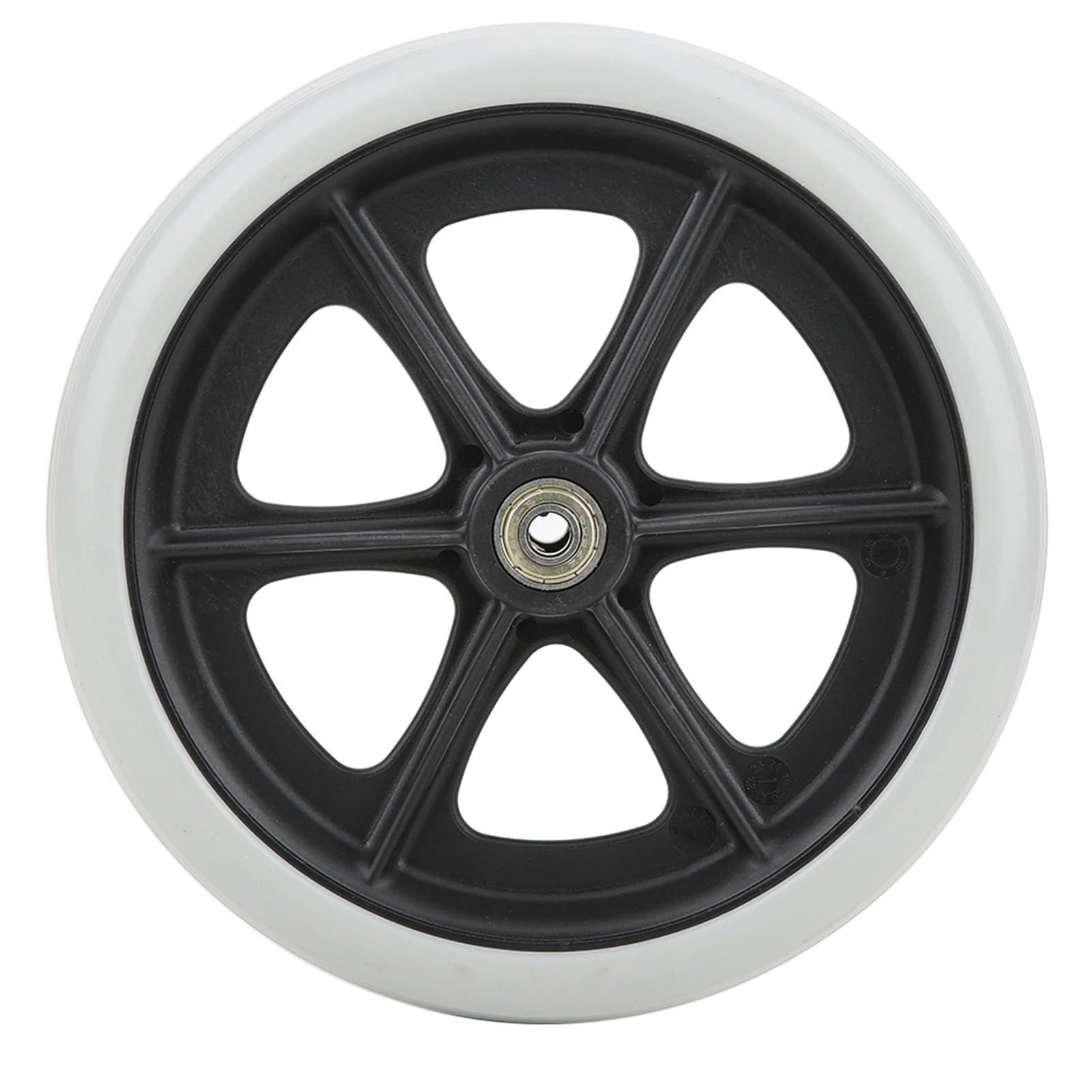 8 Inch Wheelchair Front Wheels TPR Wheels Accessory for Disabled Easy Installation Wear Resistant Suitable for Most Wheelchairs