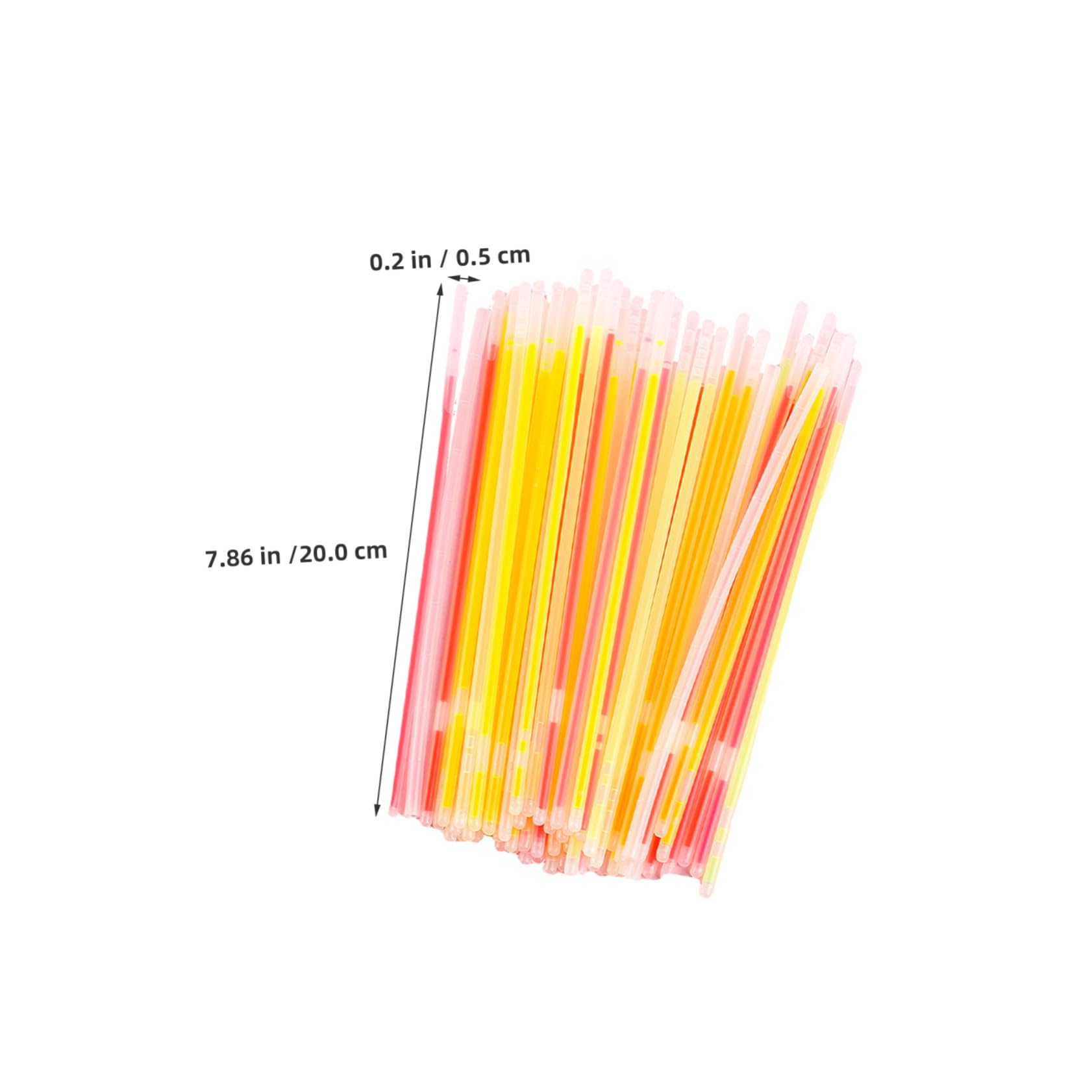YARNOW Braccialetti Luminosi 150 Pezzi in Plastico per Feste e Bambini