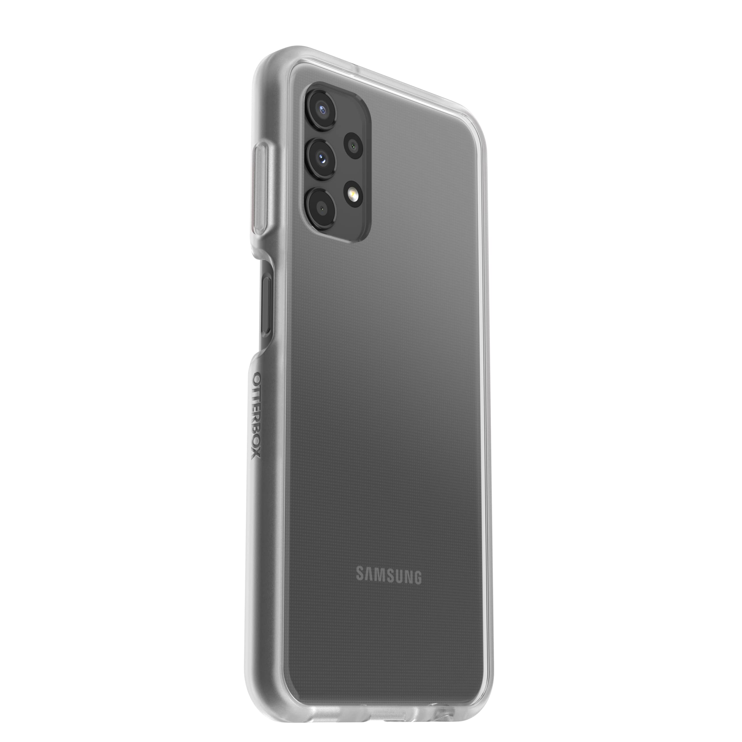 OtterBox Cover per Samsung Galaxy A13 Sleek, resistente a shock e cadute, cover ultrasottile,testata a norme anti caduta MIL-STD 810G, Trasparente, Versione No Pack Retail