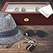 TimelyBuys Elegant 12 Piece Cherry Wood Rosewood Watch Box Display Case Collection Jewelry Box Storage Glass Top Father's Day Gift