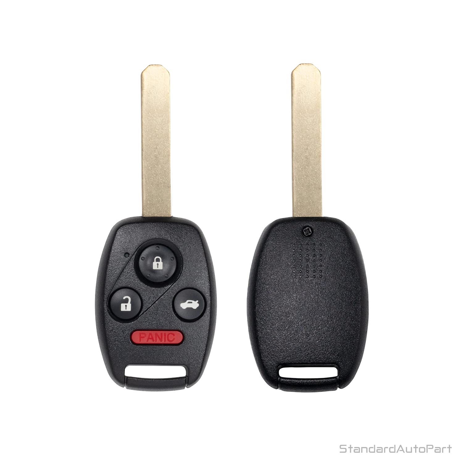 StandardAutoPart Chiave di ricambio per telecomando auto Civic 2006 2007 2008 2009 2010 2011, 4 pulsanti fob N5F-S0084A