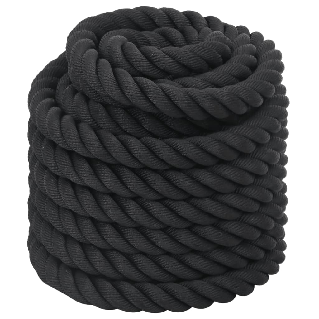 Generisch Battle Rope Schwarz 15 m 11 kg Polyester,Sportartikel,Fitness,Cardio,Zubehör für Kardiogerete,94268