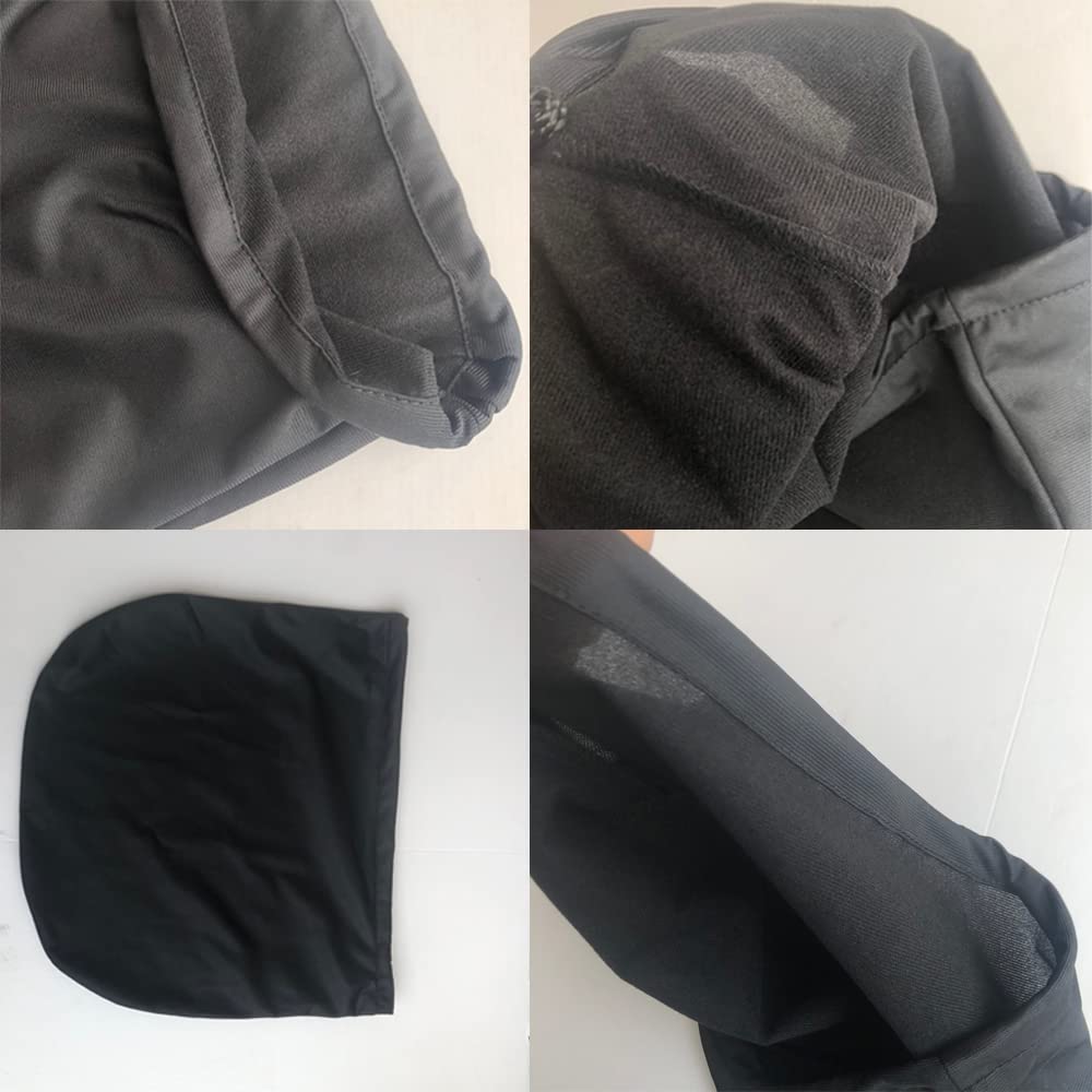 Housse De Protection Pour Casque De Moto, Vélo Ou Ski - Noir, Polyester, Avec Cordon Réglable Et Doublure Velours