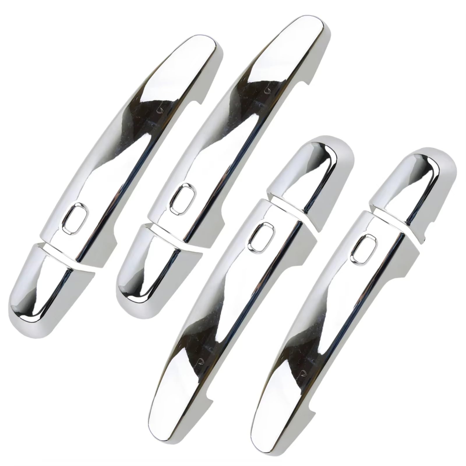 Woliiexz One Color Exterior Door Handle Cap Compatible With Chevy For Equinox 2018-2022 For Malibu 2016-2022 Chrome Silver Trim Set Car Exterior Door Handle Housing