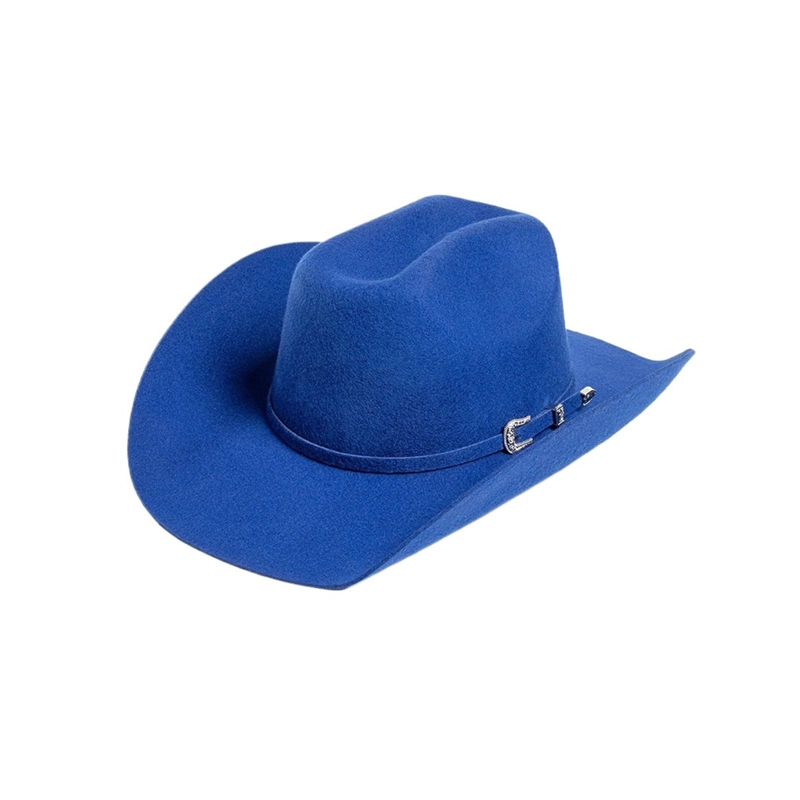 Sombrero Cowboy Sombrero vaquero de lana otoño e invierno accesorios del mismo color sombrero clásico Panamá rizado Retro