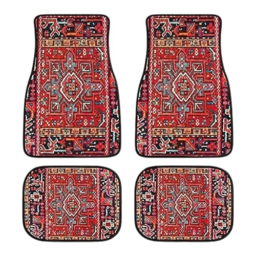 Alfombras de coche retro bohemias para viajes en SUV y camionetas familiares