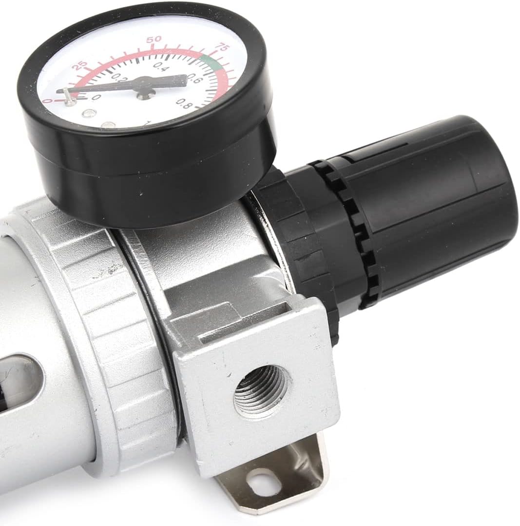 Ruilogod 1/8PT Thread Pneumatic Compressed Air Source Treatment Filter Gray (id: f4d 963 52e 084 b2d