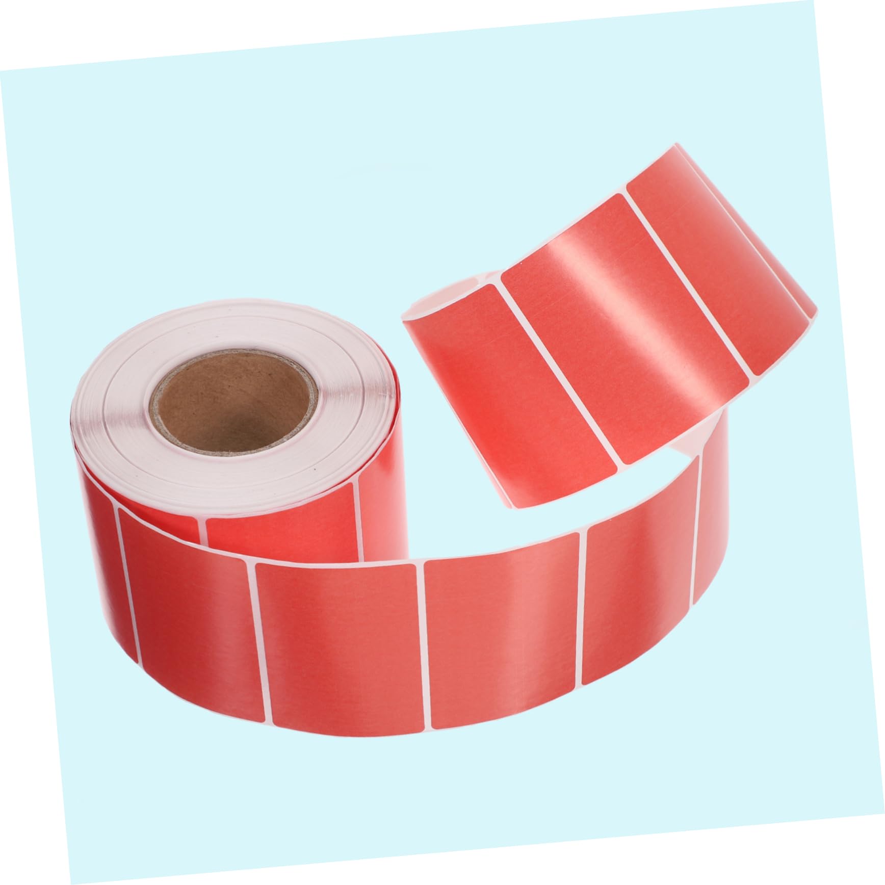 TEHAUX 4pezzi Etichette Termiche Colorate Autoadesive Per Stampante Stickers Senza Odore Impermeabili e Resistenti All Confezione Da Rosso Per Ufficio e Attività Commerciali