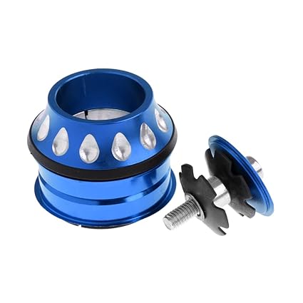 OFKLADE Mountain Bike 1 1/8 Threadless External Headset Sealed Top Cap Cover Blue