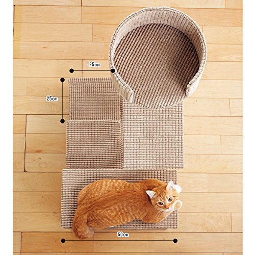 Amazon | ローステップタワー（高さ97cm 据え置き型 シニア猫 子猫