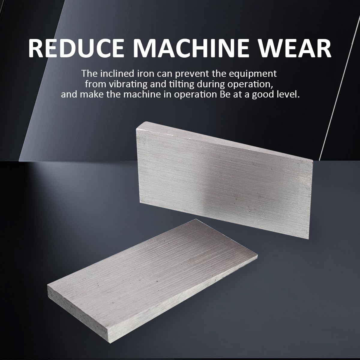 PATIKIL Metal Wedge, 7.9x4x0.6 Inch Carbon Steel