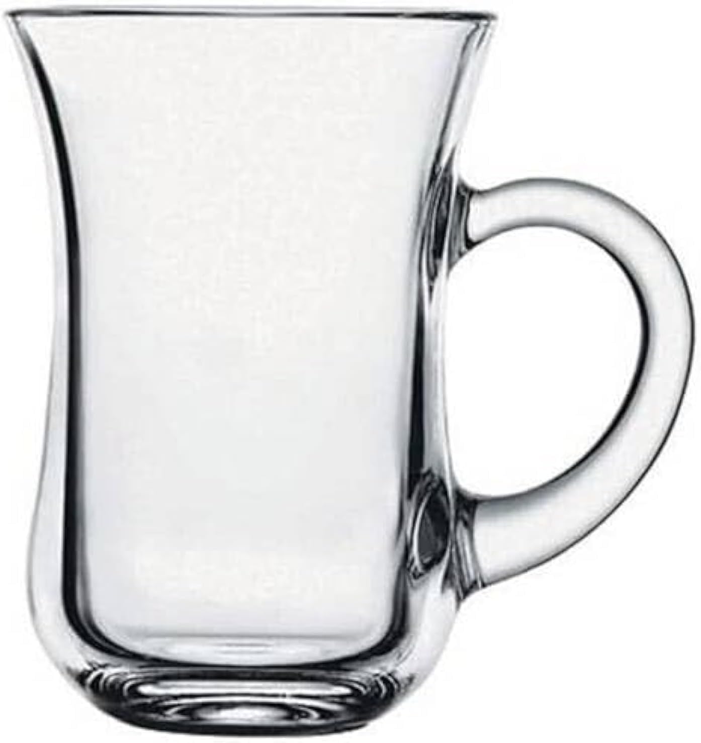 Portal AE Turkish Tea Glasses Cups with Handle, Tea/Coffee Cup Perfect for Cappuccino, Espresso and Hot Chocolate – (180 ML)