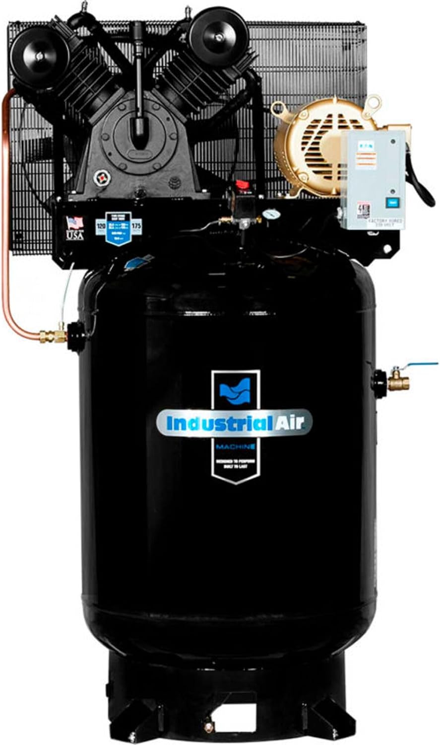Industrial Air IV9969910 10 HP Two Stage Air Compressor, 120 gallon