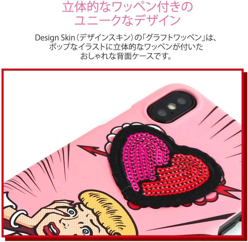 DESIGN SKIN DSK13404i8 iPhone SE / 8/7 Case Cover, GRAFT Wappen Carpe Diem/Rose Graft Patch iPhone Cover