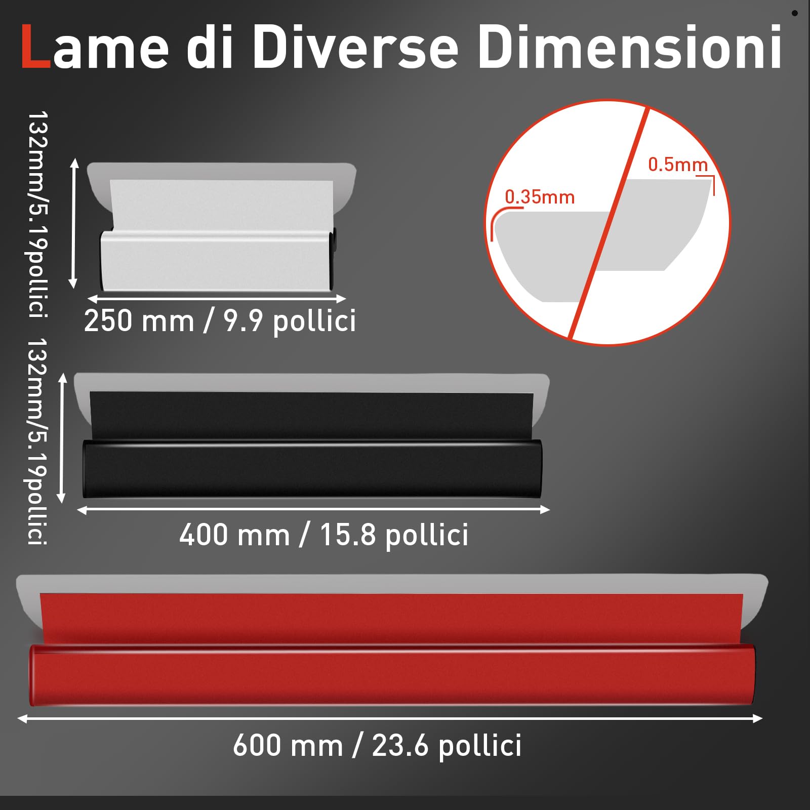 VKE Set di Spatole per Stucco 25/40/60 cm con Manico in Lega di Alluminio | con Lame Intercambiabili, Asta Telescopica da 2,1 m, Valigetta e Spatola multifunzione per Intonacare Pareti e Soffitti