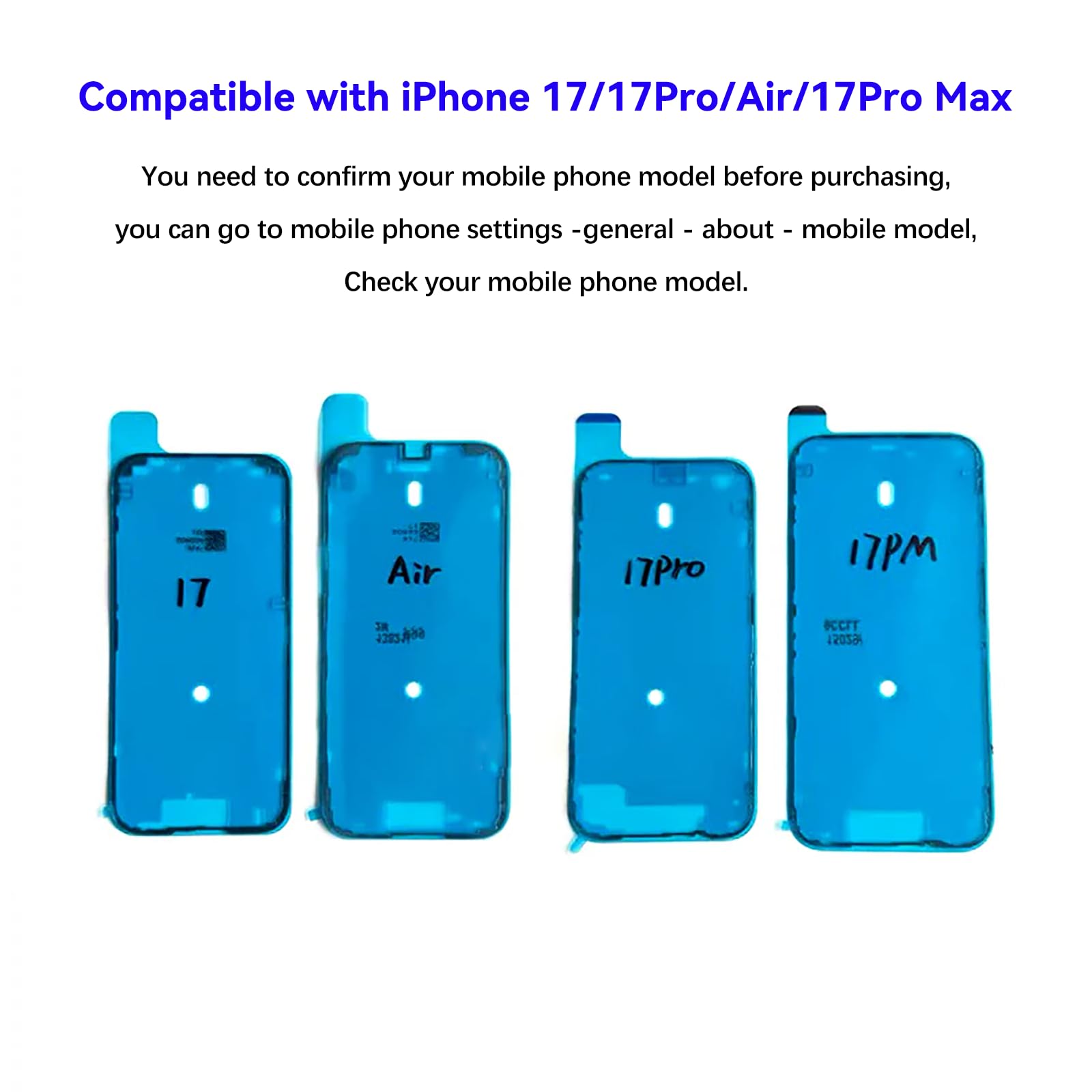Amazon.com: DIYPHONE 4Pcs for iPhone 17 Series Waterproof Pre-Cut