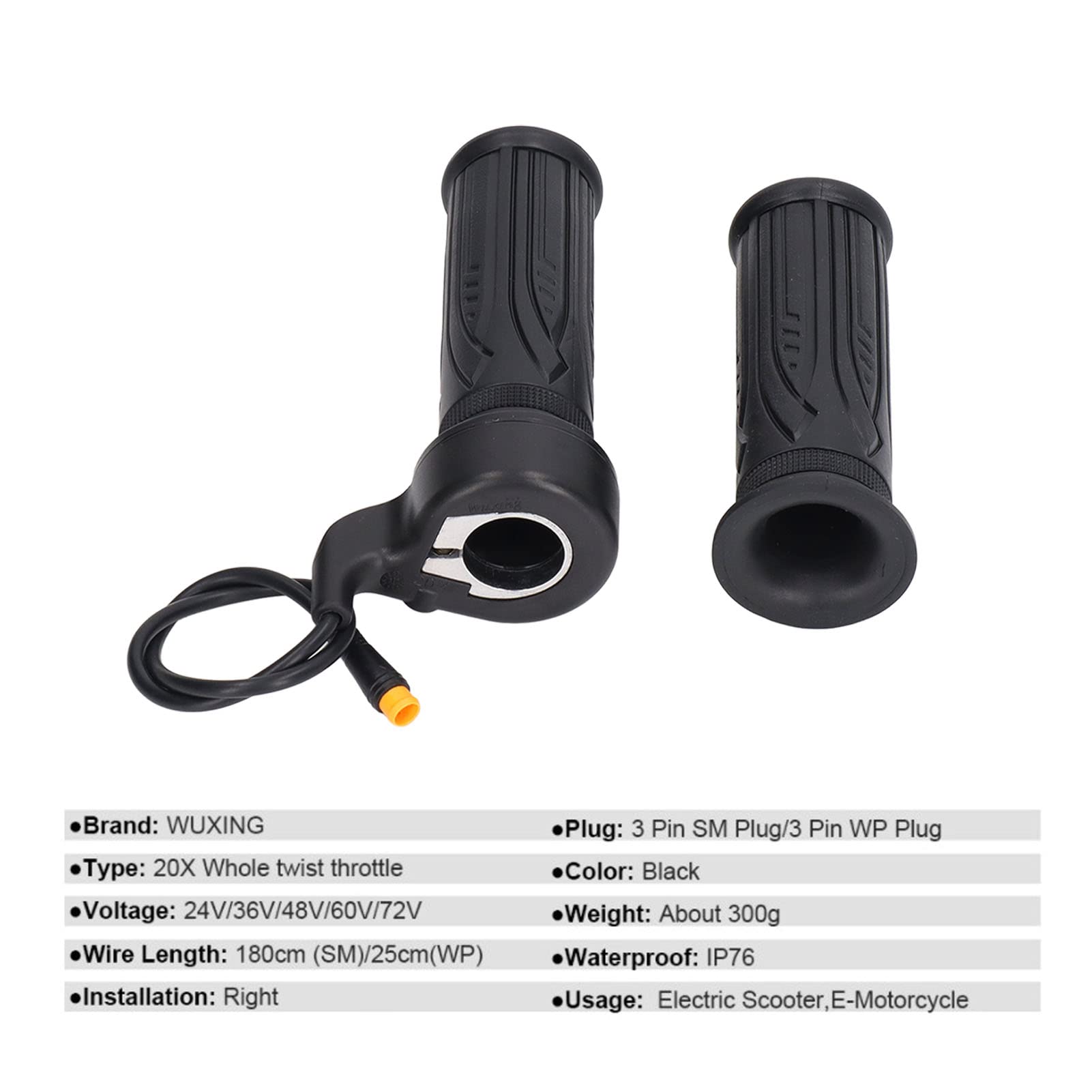 Topyond 20X Full Twist Throttle Stable E-Bike Throttle Electric Bike Throttle Full Twist Throttle Ebike for Scooters and — view 8