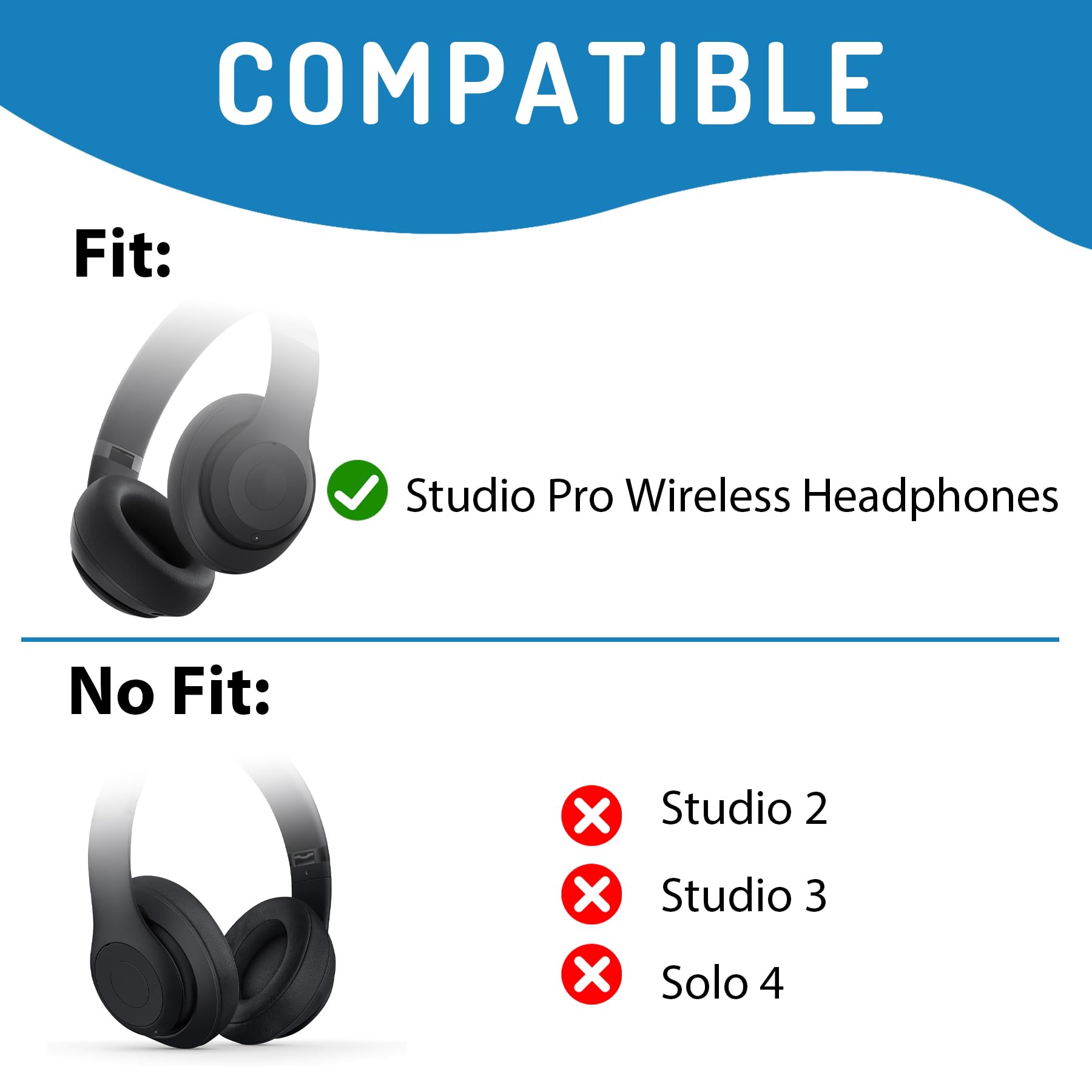 Studio Pro Headband & Hinge Replacement Parts Compatible with Beats Studio Pro Wireless Headphone - Image 2
