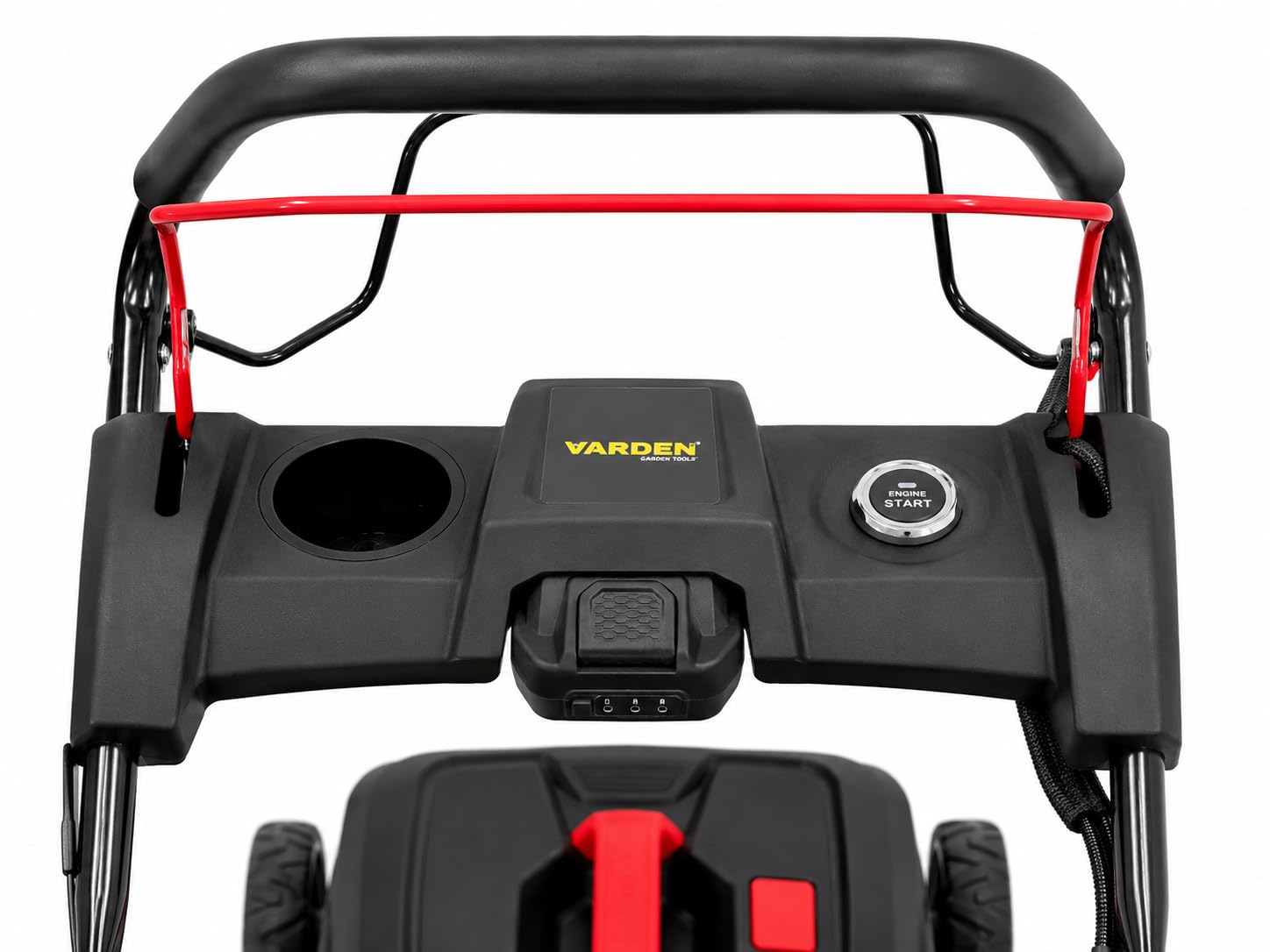 VARDEN Rasaerba a Scoppio Semovente 224 cc 53 cm con Avviamento Elettrico E-Start, 4 in 1, Cesto Raccolta, Scarico Laterale e Mulching, Motore 4 Tempi per Giardini fino a 2.500 m²