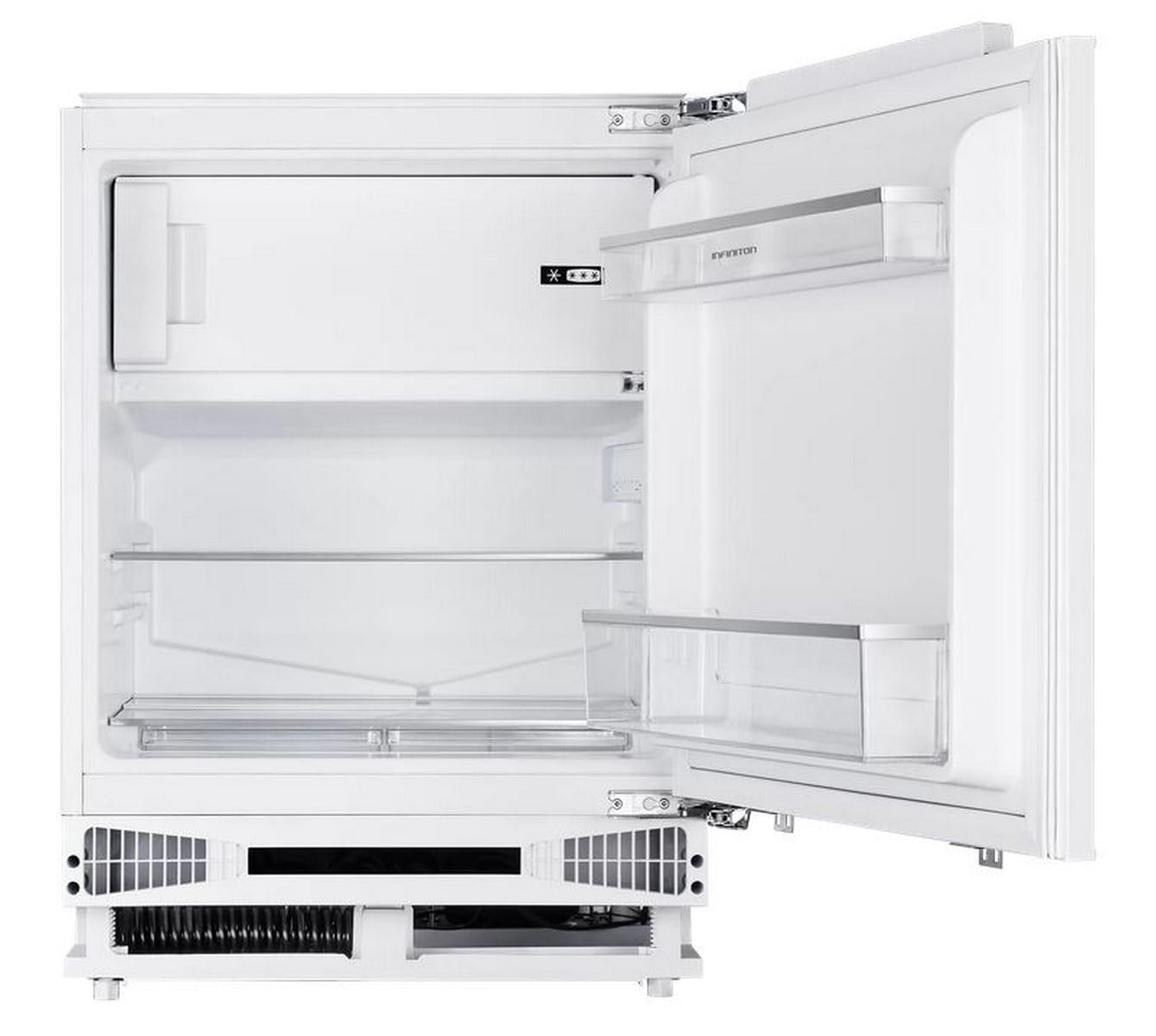 INFINITON Frigorifico Integrable Una Puerta FG-BB112, 112 l, E, 82 cm, Blanco