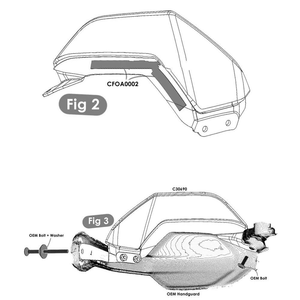 Paramani Per Le Mani Protecter Per Tiger 1200 GT Pro Rally Pro (2022-) Accessori Moto ABS Paramani Estensioni Paramano Parabrezza Pezzo Rinforzato(1)