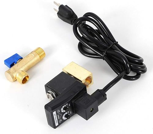 Miniatura 5 de Válvula de drenaje automática de tanque de gas con compresor de aire de 2 vías con temporizador electrónico de 110 V CA de 12 pulgadas