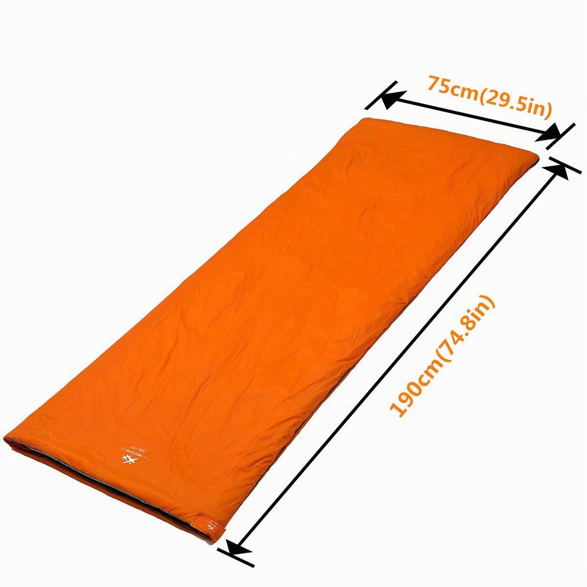 Sacco a pelo rettangolare ultra-leggero per clima caldo, 190,5 cm x 76,2 cm (lu x la), per campeggio, escursioni e trekking, comodo per bambini, ragazzi e adulti; per primavera, estate e autunno, impermeabile e compatto