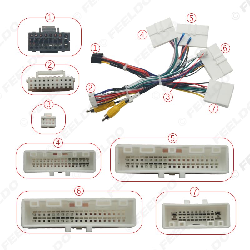 Car for Audio Wiring Harness with Canbus Box for Renault Arkana Clio Duster 16pin CD/DVD Stereo Installation Wire Adapter - (Color Name: Harness CANBUS Box)